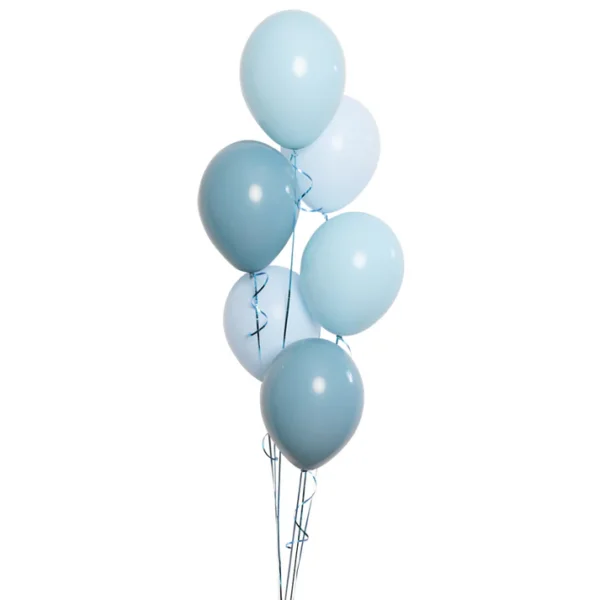 6 Latex Balloon Bouquet in fashion colours of your choice