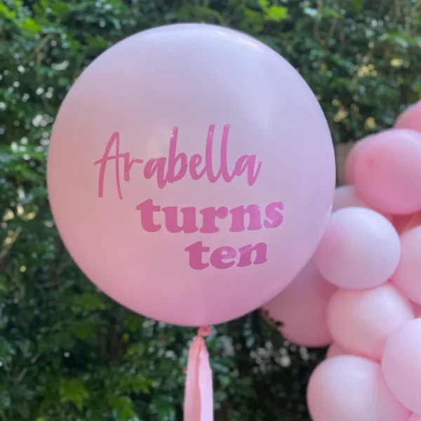 Jumbo balloon personalised