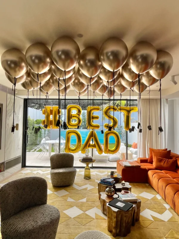 Gold Letter M Balloon - 86cm