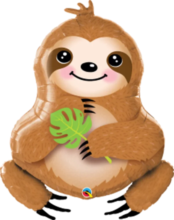 Sweet Sloth 99cm foil helium balloon